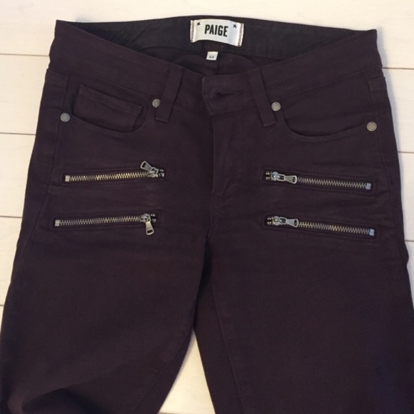 ASO Aria Montgomery black cherry Paige jeans - Picture 2 of 2